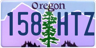 OR license plate 158HTZ