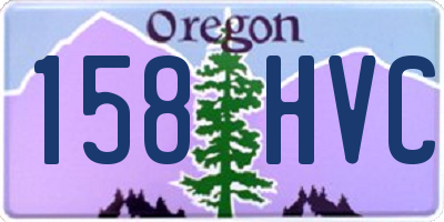 OR license plate 158HVC