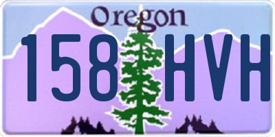 OR license plate 158HVH