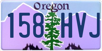OR license plate 158HVJ