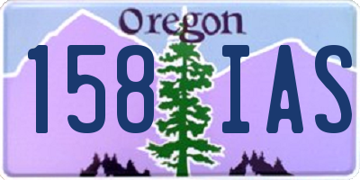 OR license plate 158IAS
