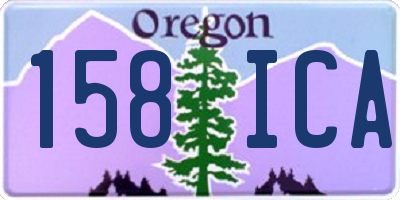 OR license plate 158ICA