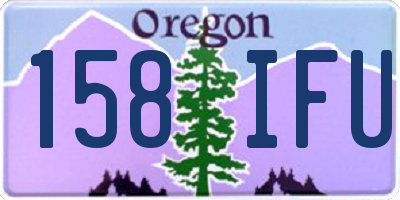 OR license plate 158IFU