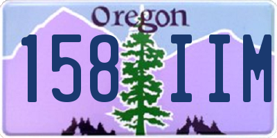 OR license plate 158IIM