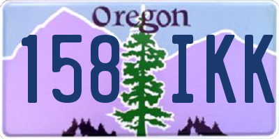 OR license plate 158IKK