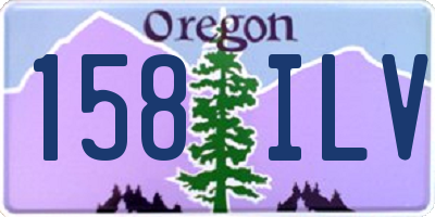 OR license plate 158ILV