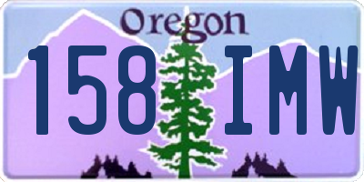 OR license plate 158IMW