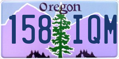OR license plate 158IQM
