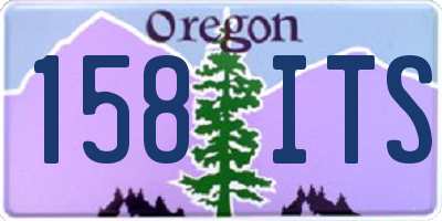 OR license plate 158ITS
