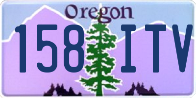 OR license plate 158ITV