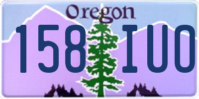 OR license plate 158IUO