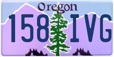 OR license plate 158IVG