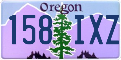 OR license plate 158IXZ