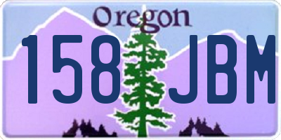OR license plate 158JBM