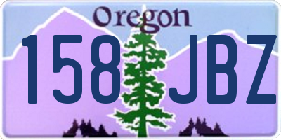OR license plate 158JBZ
