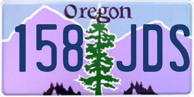 OR license plate 158JDS