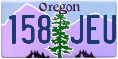 OR license plate 158JEU