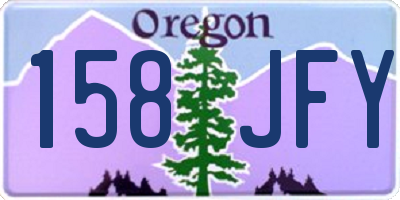 OR license plate 158JFY