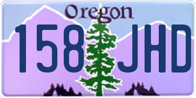 OR license plate 158JHD