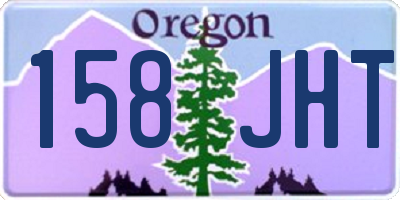 OR license plate 158JHT