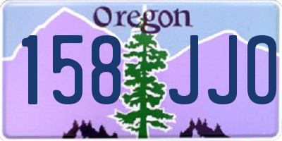 OR license plate 158JJO