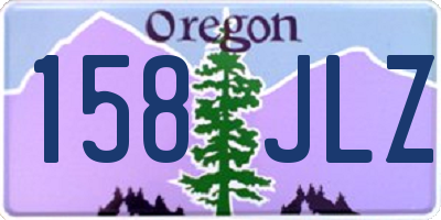OR license plate 158JLZ
