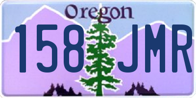 OR license plate 158JMR