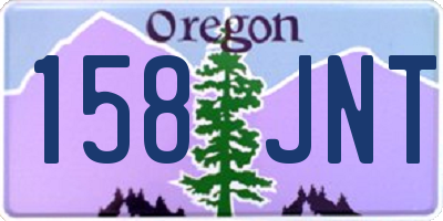 OR license plate 158JNT