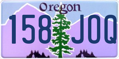 OR license plate 158JOQ
