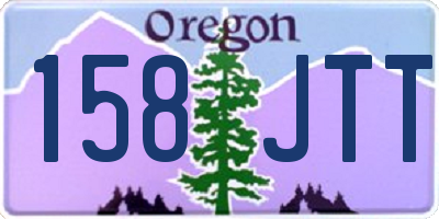 OR license plate 158JTT