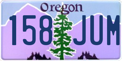 OR license plate 158JUM
