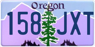 OR license plate 158JXT