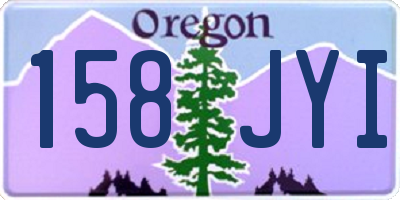 OR license plate 158JYI