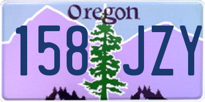 OR license plate 158JZY