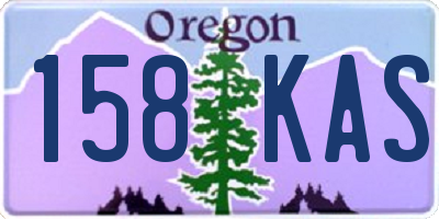 OR license plate 158KAS