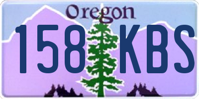 OR license plate 158KBS