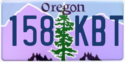 OR license plate 158KBT