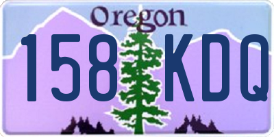 OR license plate 158KDQ