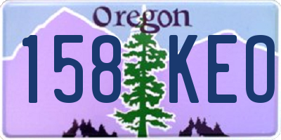 OR license plate 158KEO