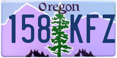 OR license plate 158KFZ