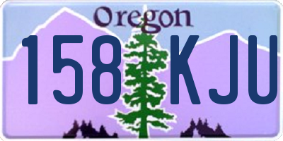 OR license plate 158KJU