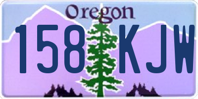 OR license plate 158KJW