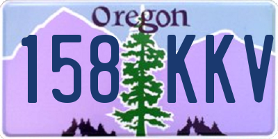 OR license plate 158KKV