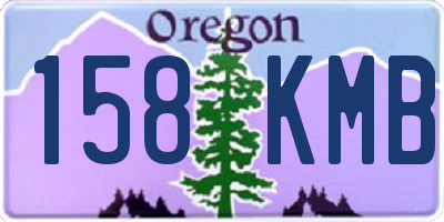 OR license plate 158KMB