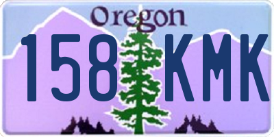 OR license plate 158KMK