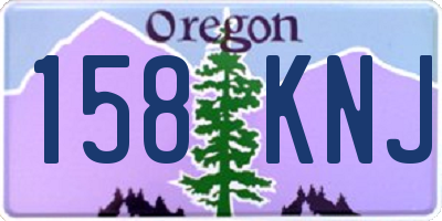 OR license plate 158KNJ