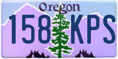OR license plate 158KPS