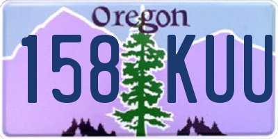 OR license plate 158KUU