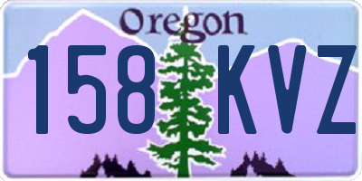 OR license plate 158KVZ