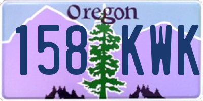 OR license plate 158KWK